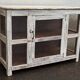 Small old white wooden display case