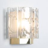 Pair of Brass and Murano Glass Wall Sconces by Doria, Germany, 1960s