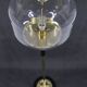 1970s Pair of Glass Brass Floor Lamps by Kamenicky Senov , Czechoslovakia