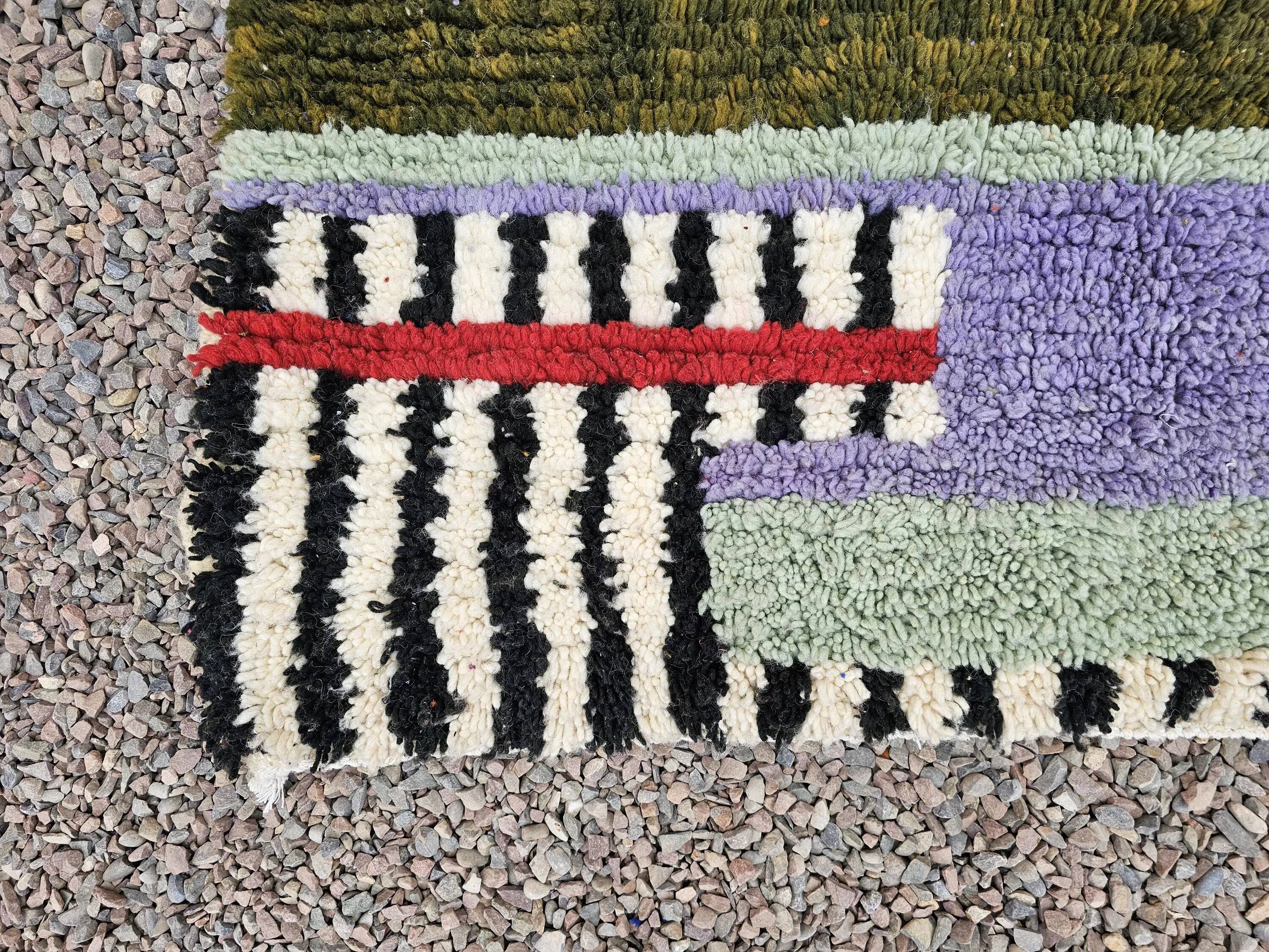 Traditional handmade Moroccan rug 3x2 m