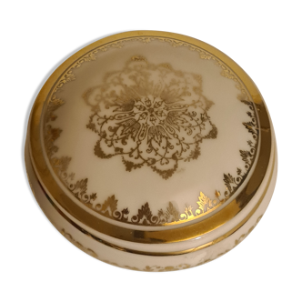 Porcelain bonbonnière PF white and gold