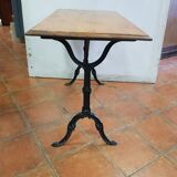 Oak tray bistro table