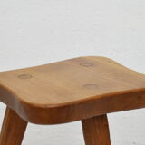 Rustic tripod vintage stool