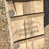 1925 menier chocolate wooden box