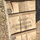 1925 menier chocolate wooden box