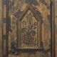 18th century folk art painted bridal cabinet
