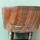 Siège africain monoxyle en bois sculpté