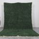Tapis en laine pure fait main traditionnelle vert taille 1,4/2,6 m