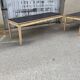 Large black patinated tray table