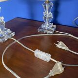 Baccarat - 2 Crystal bedside lamps