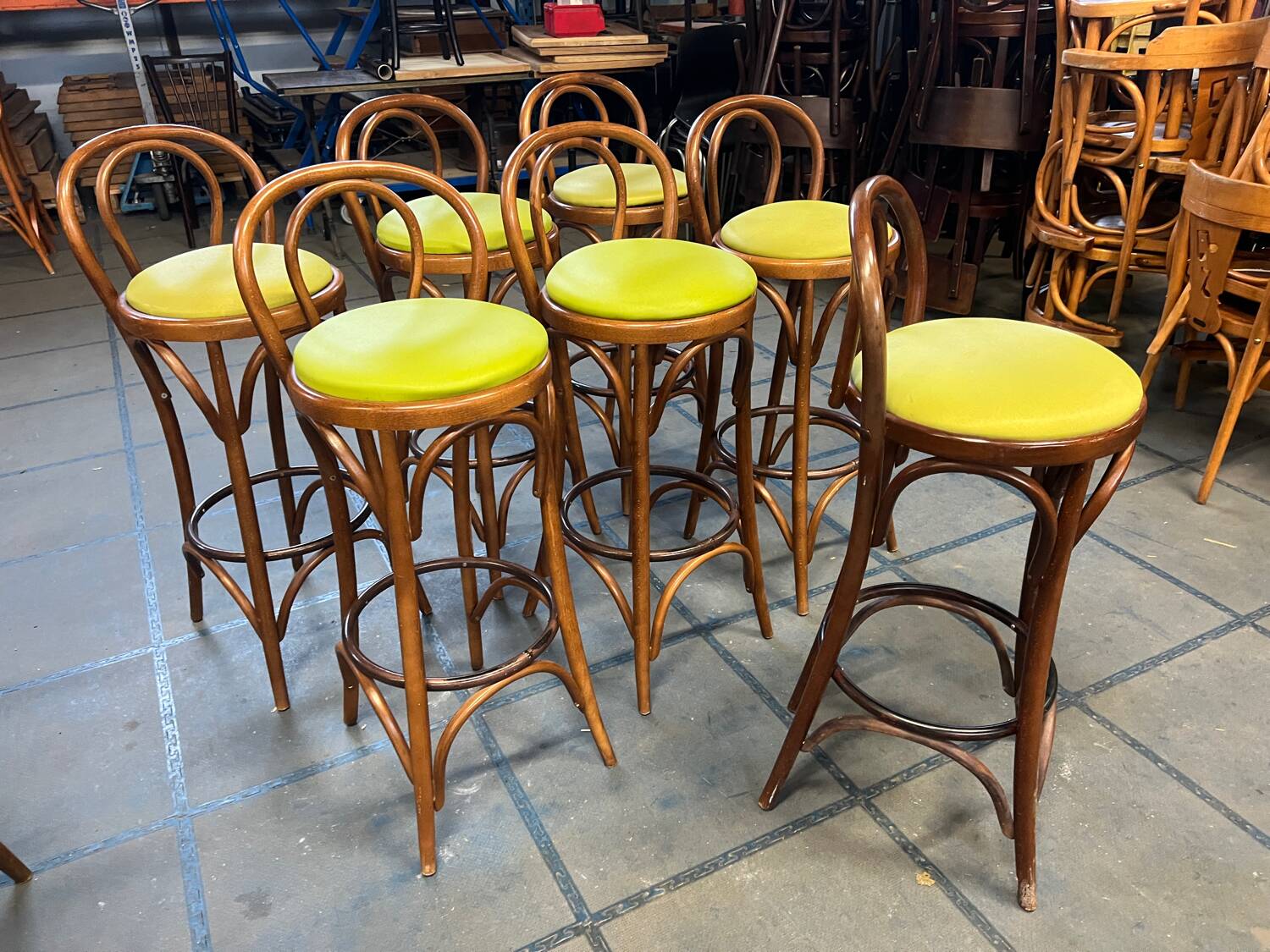 Set of 7 stools