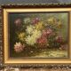 Paul Henry Schouten "Still Life with Flowers". Oil on wood panel.