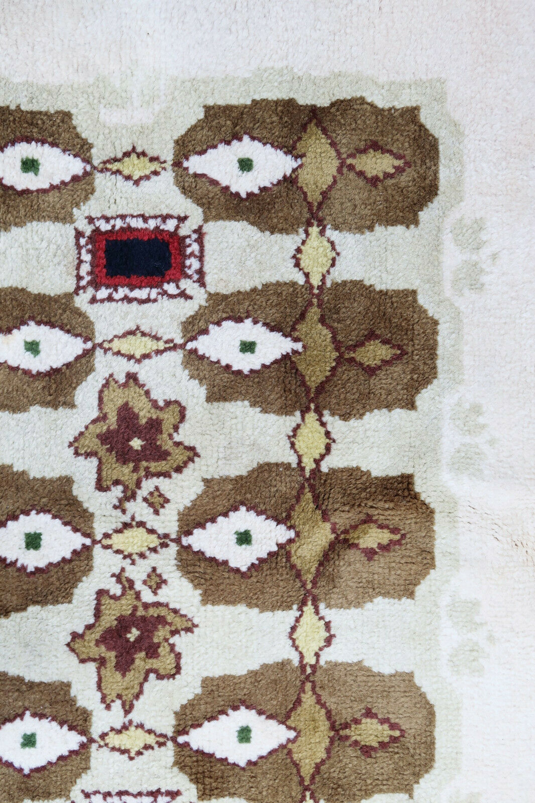 French rug Leleu 1950 224 X 157 cm