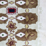 French rug Leleu 1950 224 X 157 cm