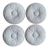 La Redoute x Selency set of 4 white oyster plates