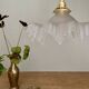 Vintage frosted glass lampshade pendant light