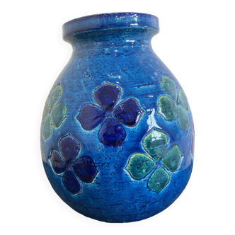 Vase vintage Bitossi Aldo Londi Décor Quardrifolio