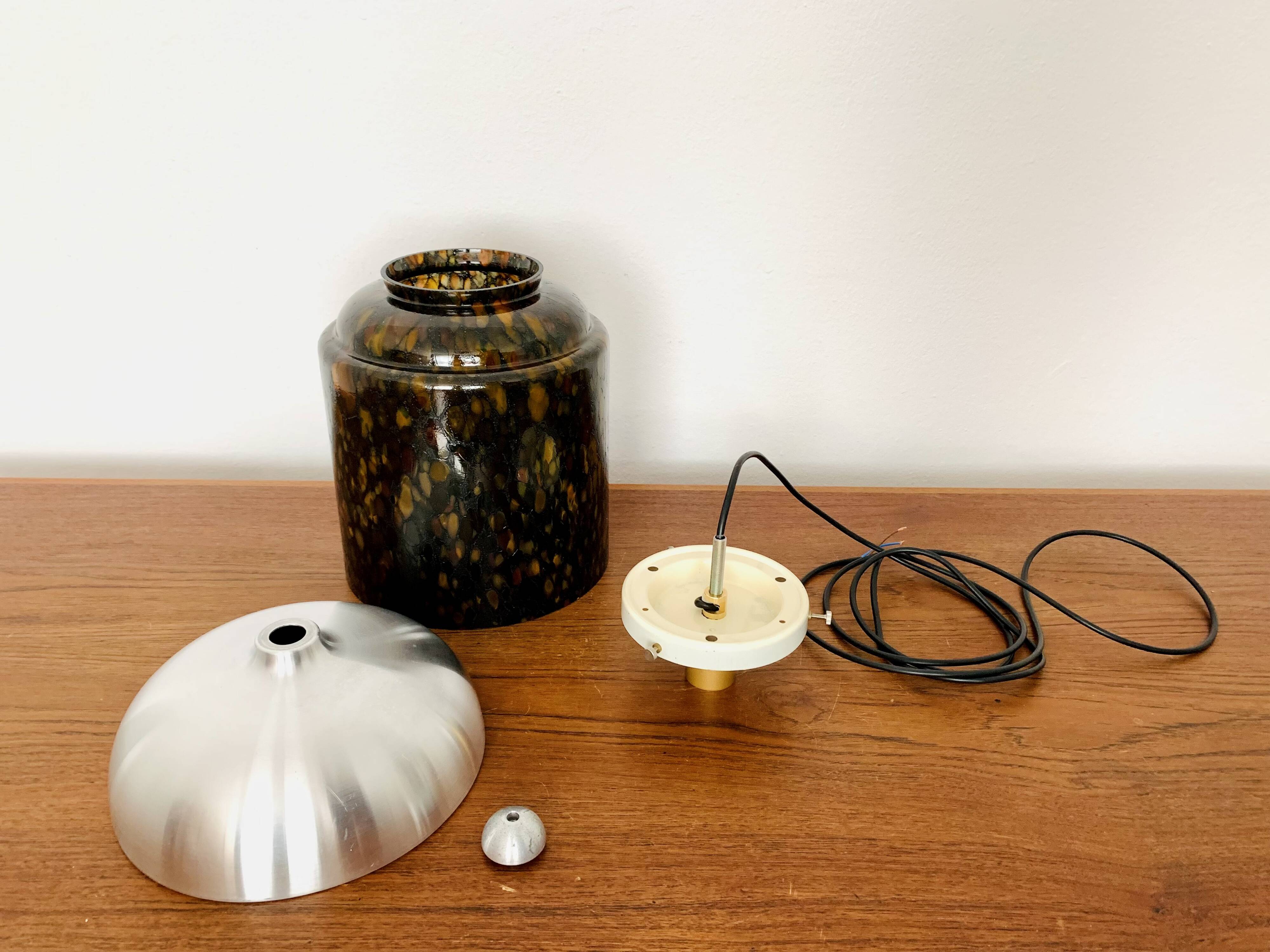 Glass Pendant Lamp by Peill and Putzler