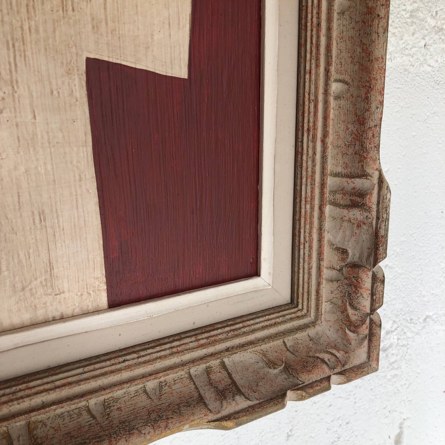 Abstract painting on panel