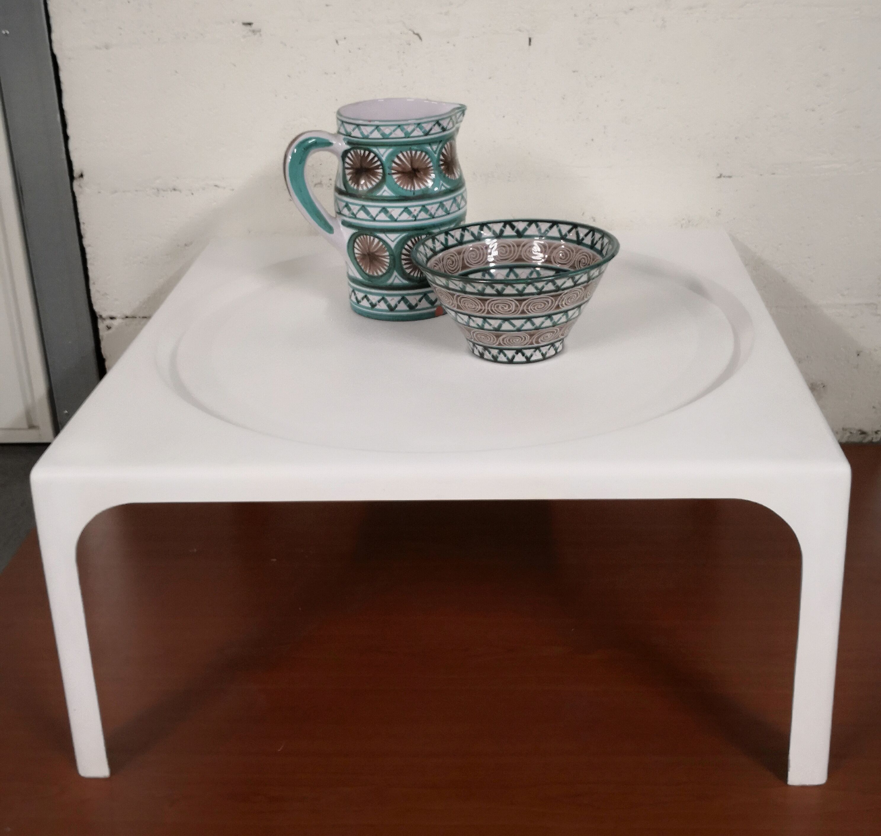 70s fiberglass coffee table.