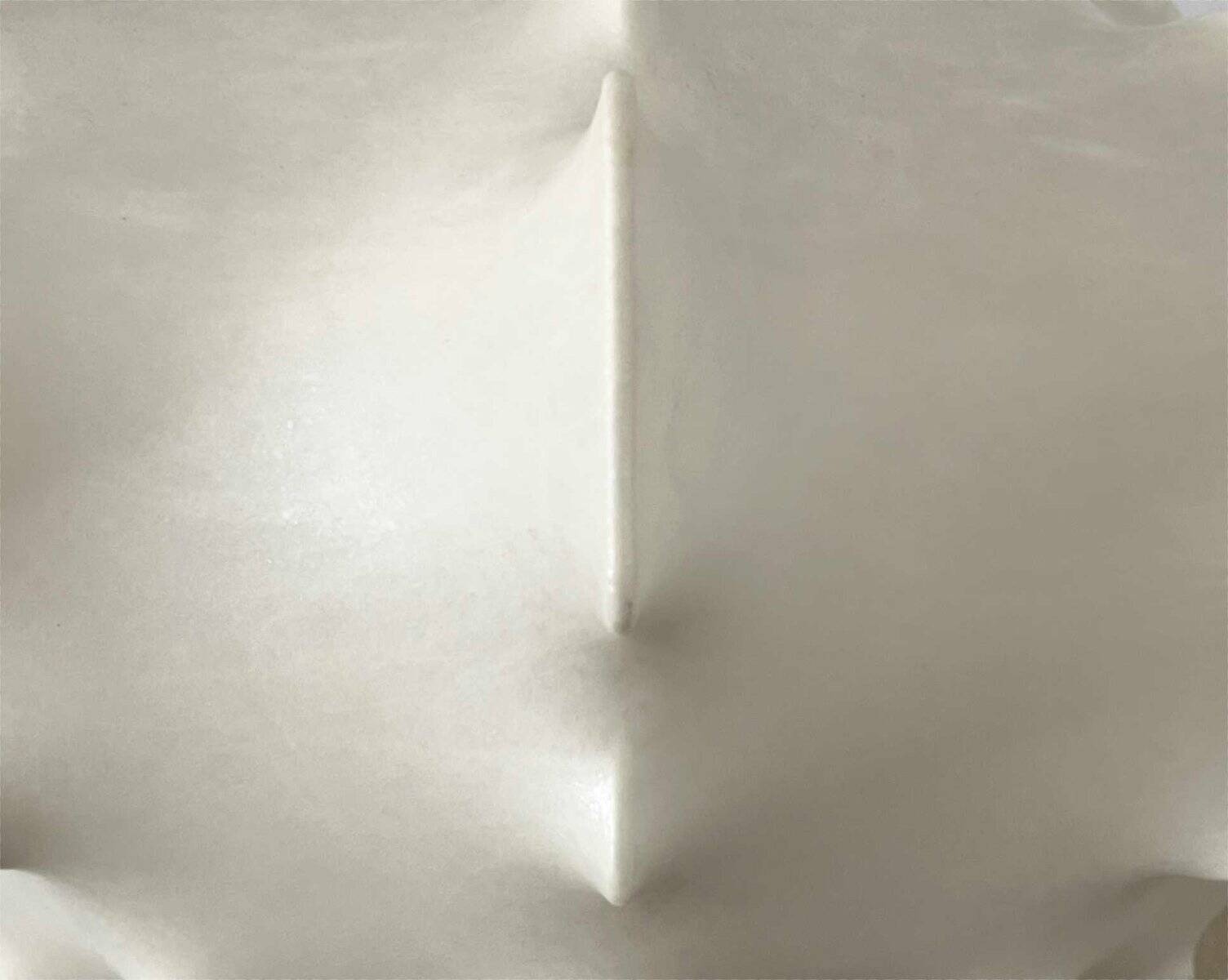 German suspended lamp Cocoon modern mid-century by Friedel Wauer for Goldkant Leuchten, 1960s