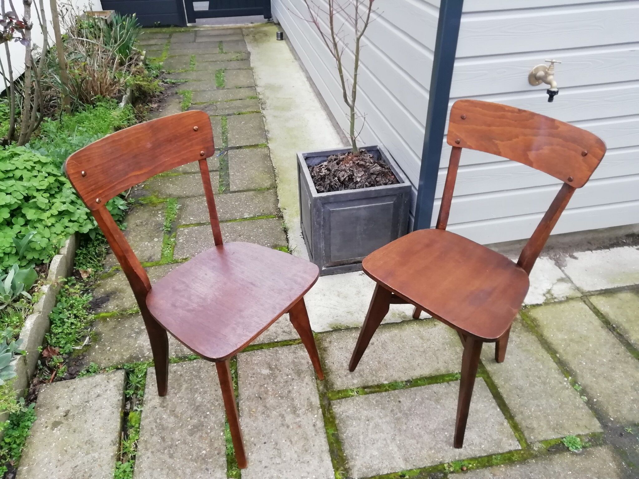 Old bistro chairs