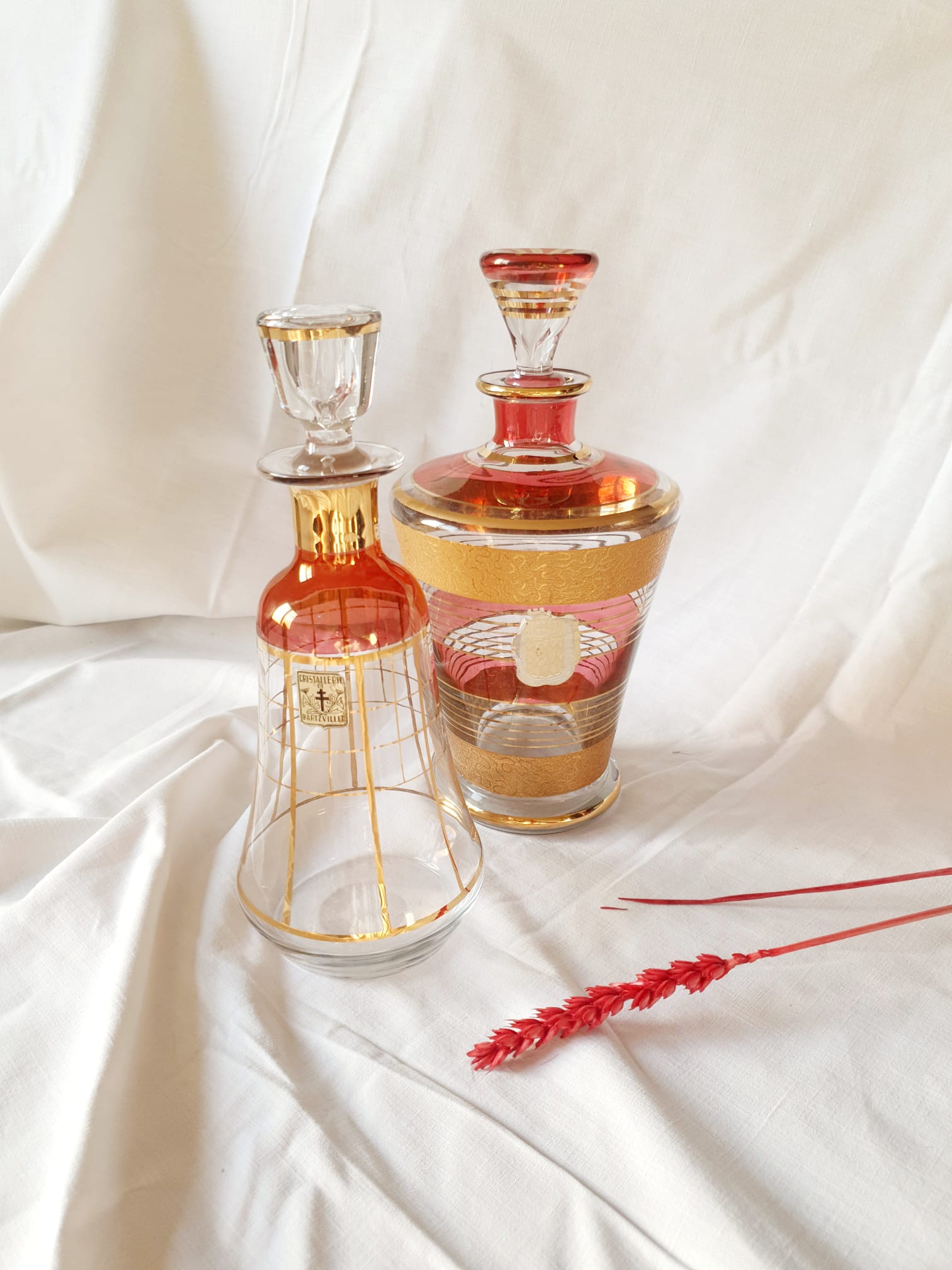 Hartzviller crystal bottle decanter