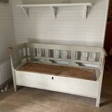 Banc en bois peint d'Angleterre