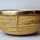 Rattan and brass basket, Italy, 1970