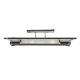 Art Deco ceiling lamp in chromed bronze and molded glass