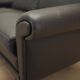 Brown leather sofa, Danish design, 1960s, designer: Aage Christiansen