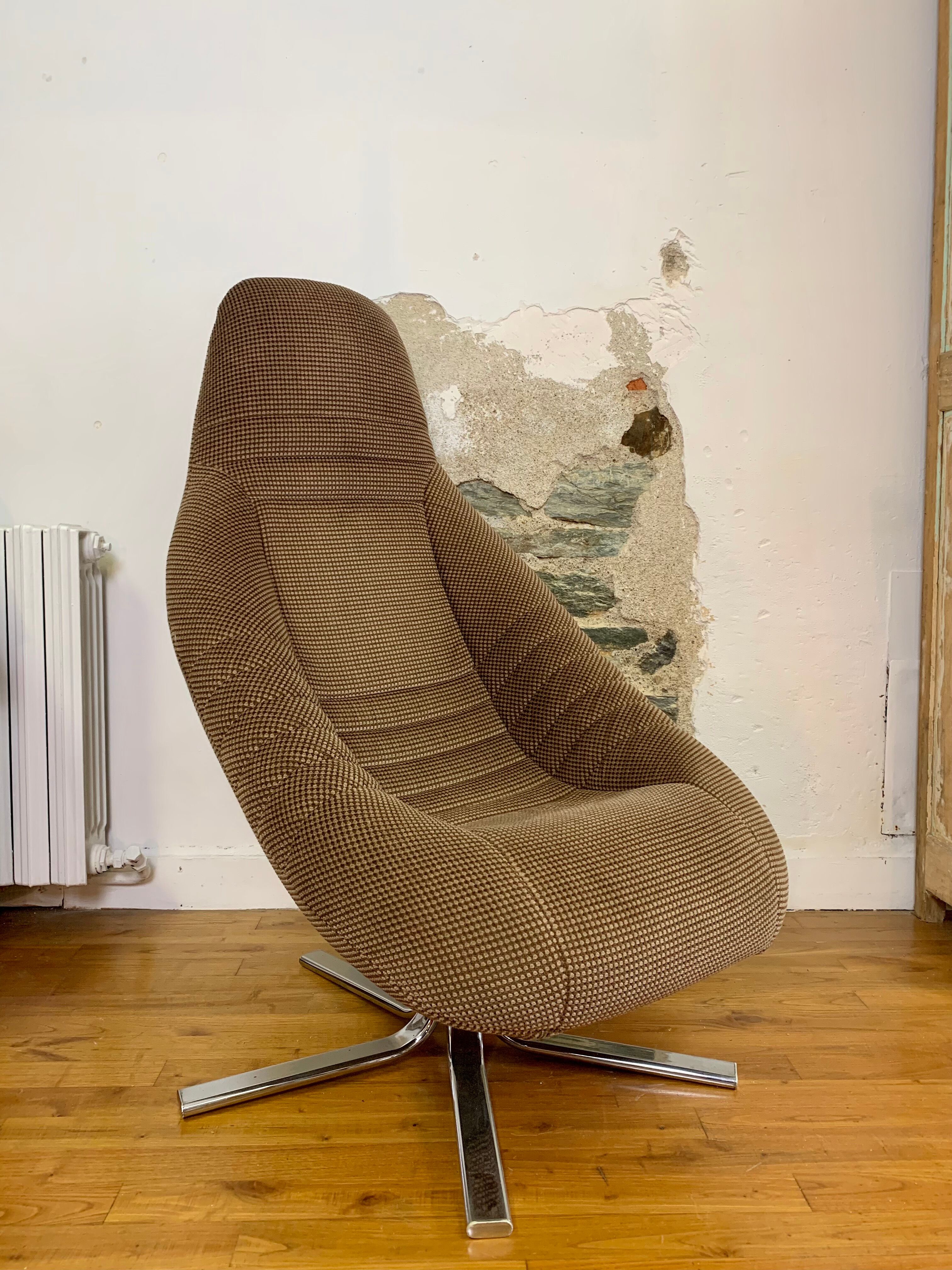 Velvet bucket chair - Mod'plastia