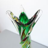 Murano vase in speckled twisted glass 1960s