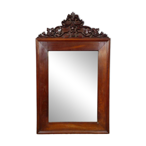 Miroir XIXeme en acajou