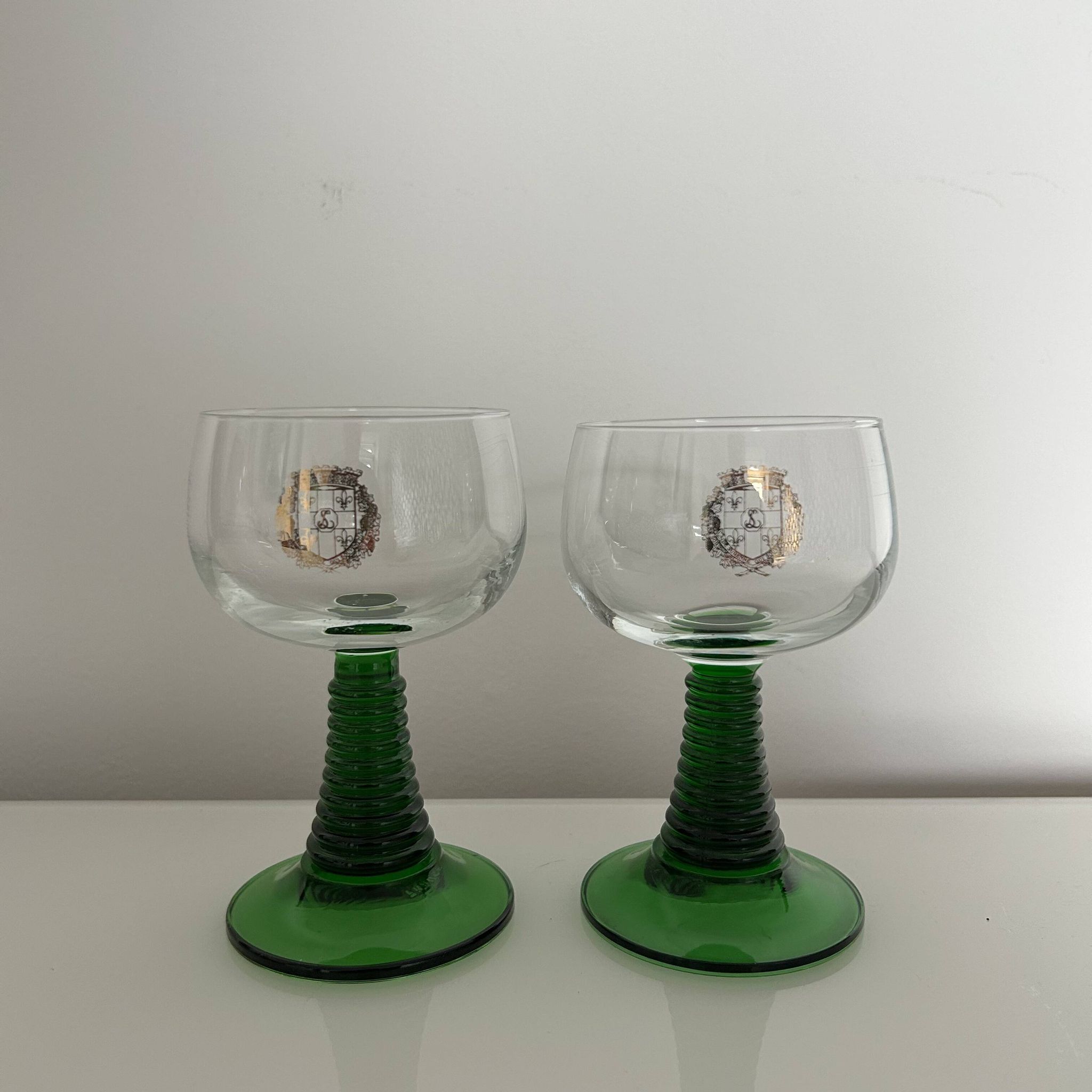 Pair of Alsace wine glasses
