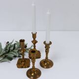 Vintage Danish Malm Candleholders, 1950s, Set of 4