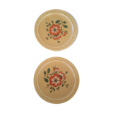 Set of 2 stoneware dessert plates