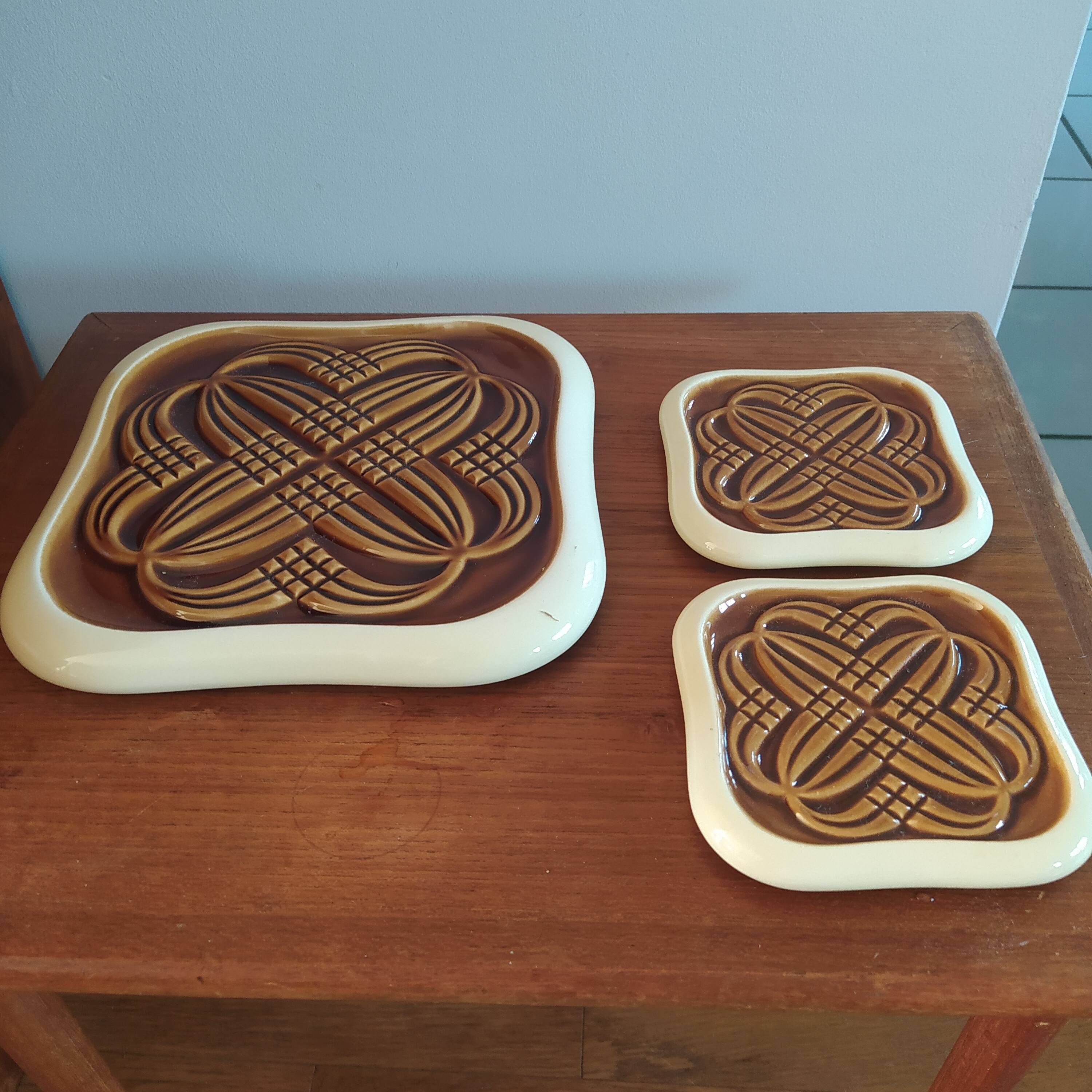 Verceram 1950 coasters and bottles