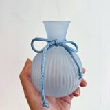 Blue glass soliflore