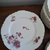 12 VINTAGE PORCELAIN PLATES "HAVILAND"
