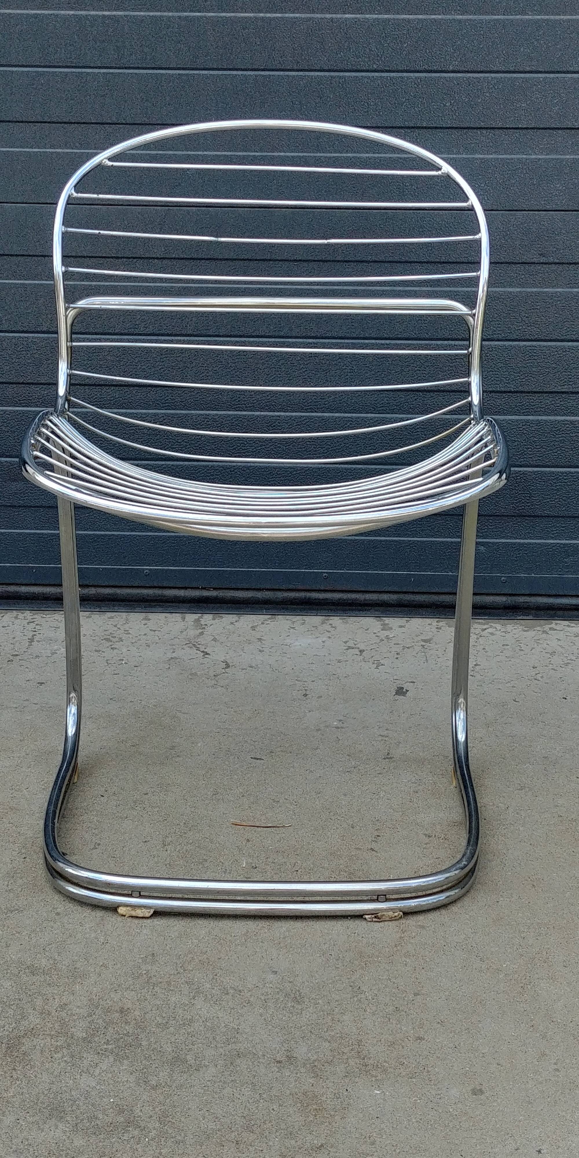 Lot of 6 Sabrina chairs by Gastone Rinaldi 1970