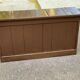 Vintage wooden farmhouse trunk 117x31x68cm