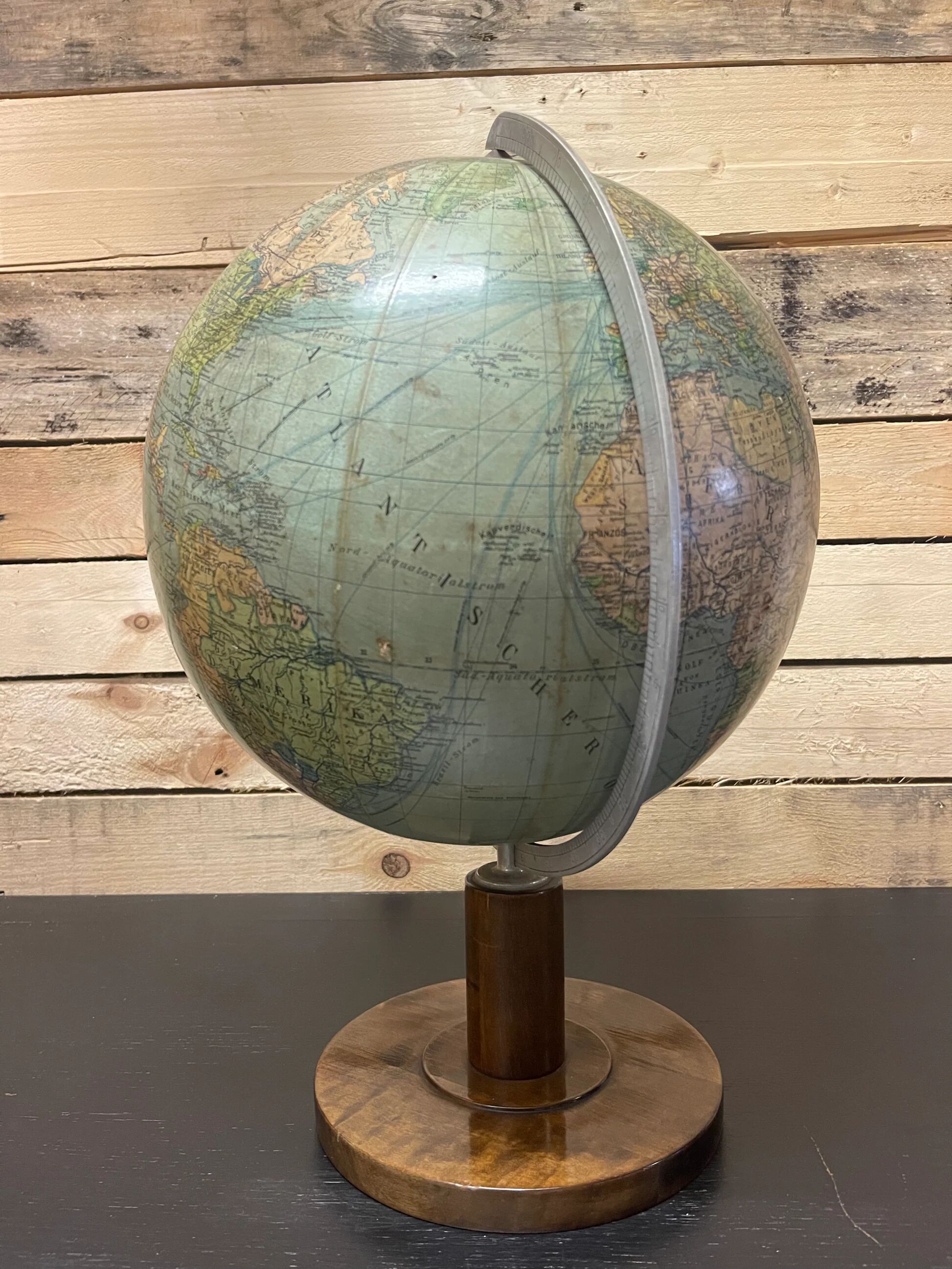 Vintage 1950s German table globe by renowned makers Columbus