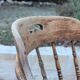 Pair of English captain's armchairs
