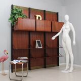 Mid century teak bookcase - wall unit frigerio 1950s