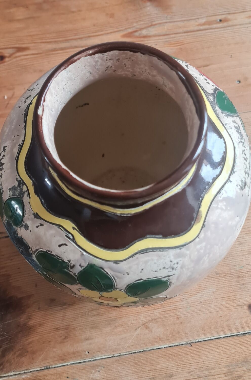 Vallauris earthenware vase