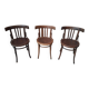 Set di 3 Iconiche Sedie Stile Thonet