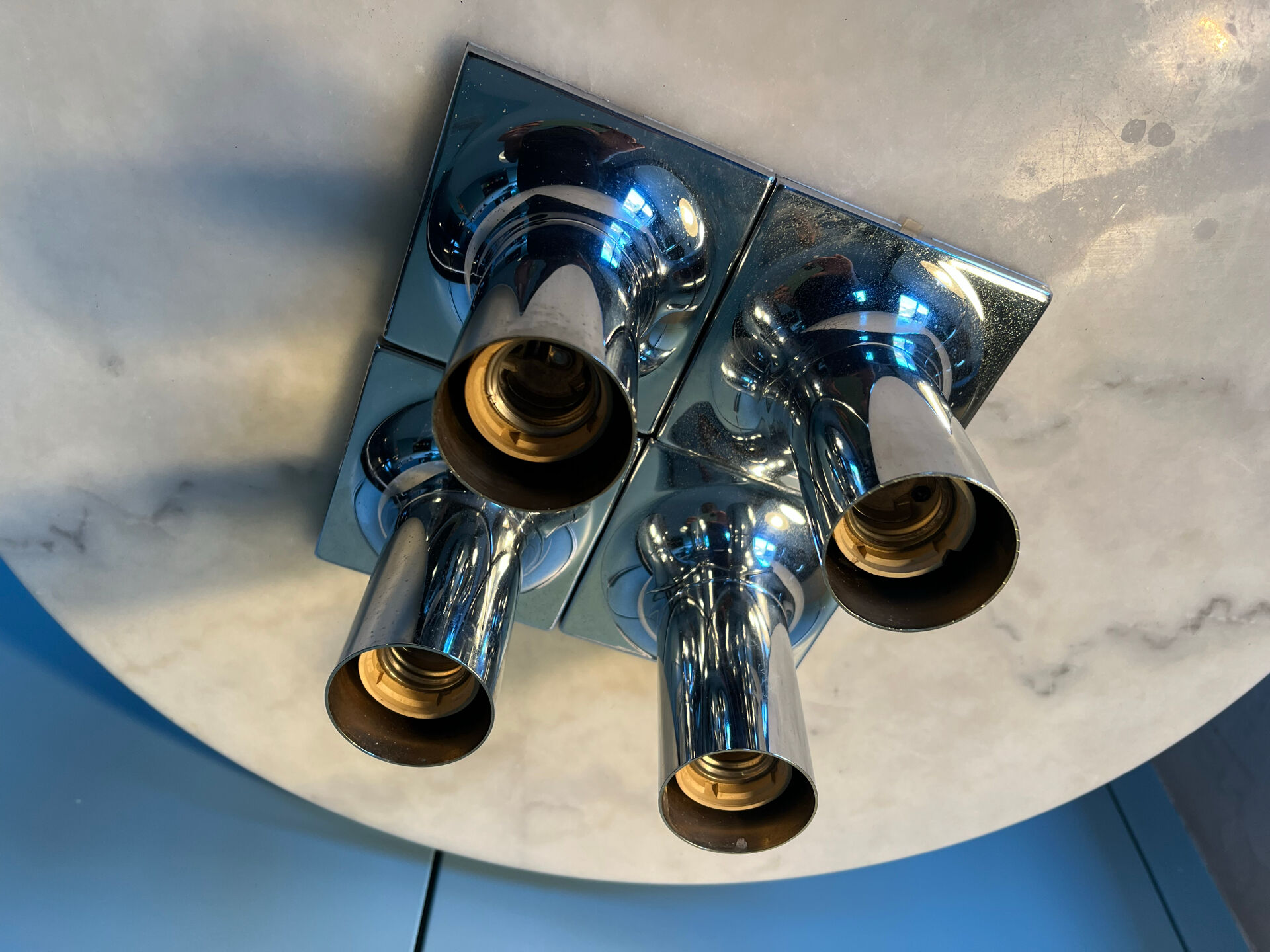 Set of 4 Rolf Krüger ceiling lights.