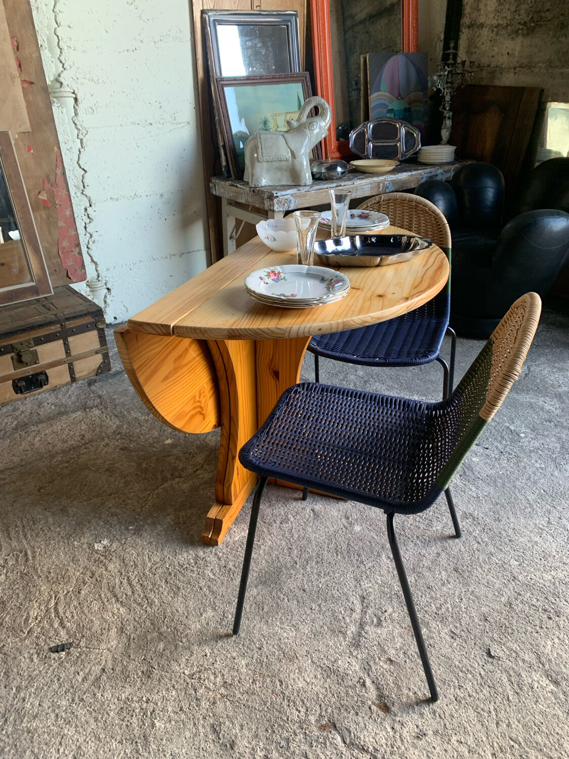 Folding pine table – Chic mountain spirit