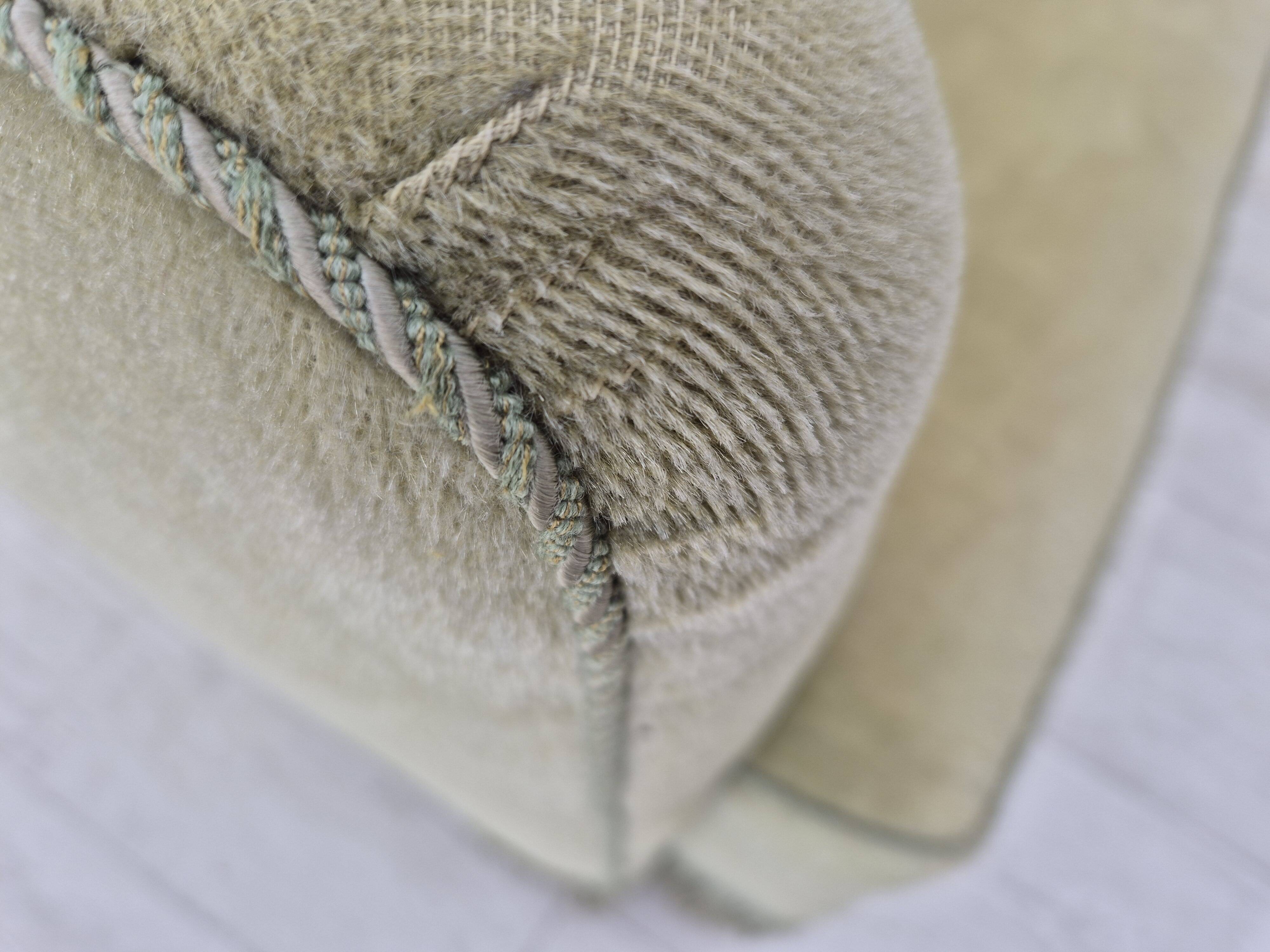 1960s, Danish 2 seater sofa, original condition, green furniture velour.